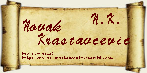 Novak Krastavčević vizit kartica